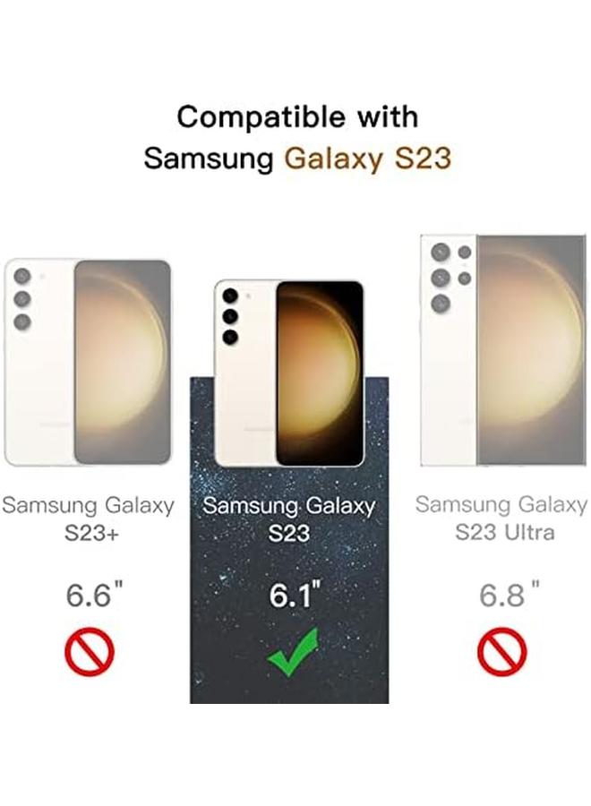 Jetech Privacy Screen Protector For Samsung Galaxy S23 5G 6.1 Inch With Camera Lens Protector Anti Spy Tempered Glass Film Fingerprint ID Compatible 2 Pack Each - Image 2