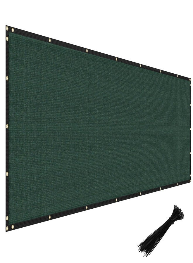 Windscreen4less 4' x 50' Privacy Fence Screen Heavy Duty Windscreen Fencing Cover Windblock Mesh Fabric Shade Cloth with Brass Grommtes for Garden Yard Pool Deck Carport Construction, Green - Image 1