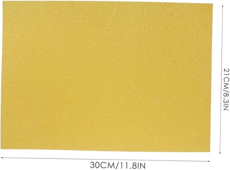 ورق مقوى ذهبي لامع 20 ورقة لوح ورقي لاصق للحرف اليدوية DIY وديكورات الحفلات - Image 4