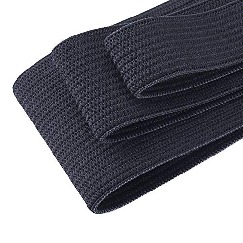 Sunmns 3 Rolls Sewing Stretch Elastic Band Spool, 3/5, 1, 1-1/2 Inch in Width, 5.5 Yards/Roll (Black) - Image 4