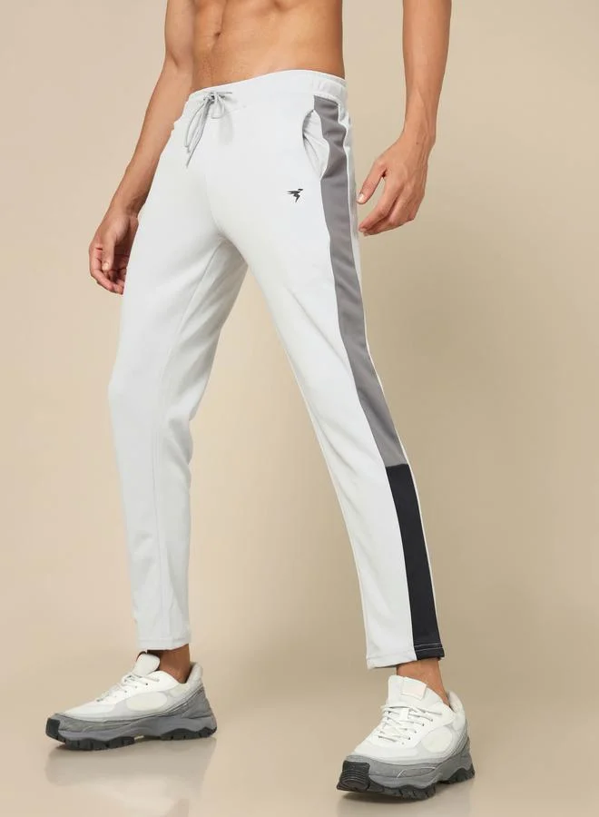 Technosport Side Striped 4-Way Stretch Relaxed Fit Track Pants by Styli