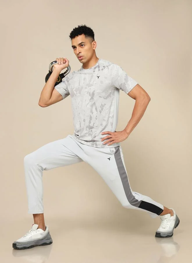 Technosport Side Striped 4-Way Stretch Relaxed Fit Track Pants by Styli
