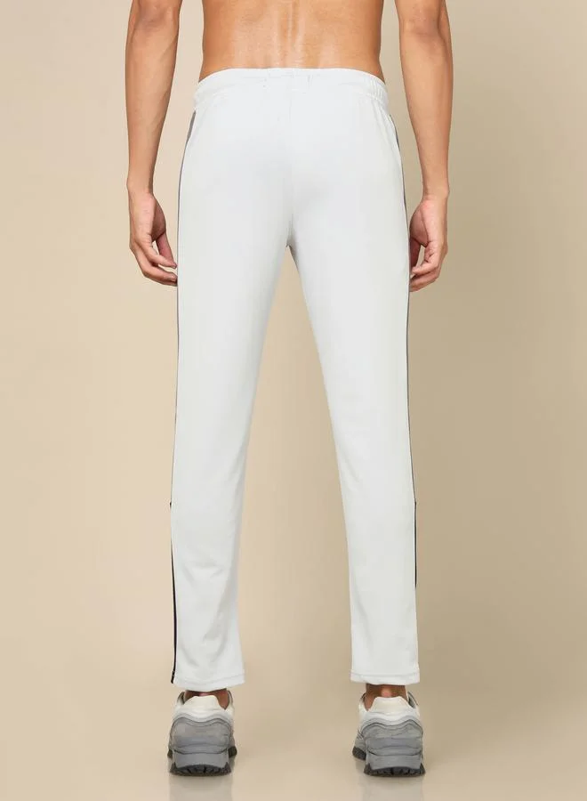 Technosport Side Striped 4-Way Stretch Relaxed Fit Track Pants by Styli