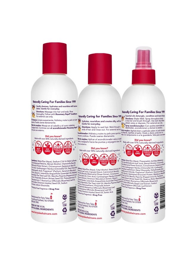 Fairy Tales - Rosemary Repel Shampoo 12Oz Conditioner 8Oz & Conditioning Spray 8Oz Trio Set - Image 1