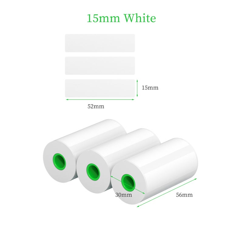 PeriPage Thermal Sticker Label Paper: 3 Rolls 52*15mm 170 Stickers - Waterproof Oil-Proof Anti-Friction Thermal Label Paper for PeriPage A6/A9/A9s/A9 Pro/A9 Max/A9s Max Mini BT Thermal Printer Label Maker - Image 5