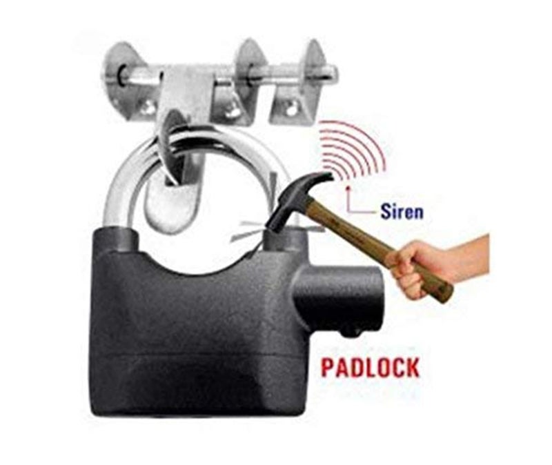 RONTENO 110db Steel Polished Finish Anti Theft Sensor Alarm Lock (Black) - Image 3