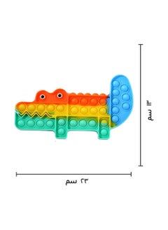 NQOOH Three-Piece Animal Pop It Fidget Toy Set Elephant Fish and Crocodile Shapes Sensory Bubble Popping Toy for Stress Relief  - Image 2