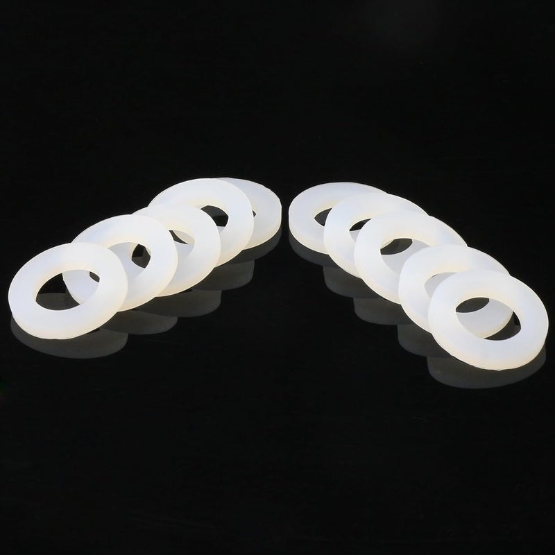 AimatRun 20 Pieces of 3/4-Inch Silicone Gaskets: kitchen pipe washers, garden hose sealing rings for watering, water tank connector bulkhead parts, faucet & shower hose seals, rubber gaskets for flange sealing - Image 2