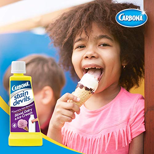 Carbona Stain Devils® #4 | Blood, Dairy & Ice Cream | Professional Strength Laundry Stain Remover | Multi-Fabric Cleaner | Safe On Skin & Washable Fabrics | 1.7 Fl Oz, 3 Pack - Image 2
