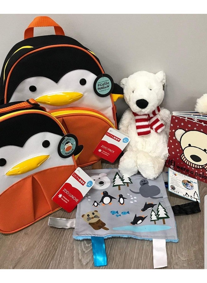 The Learning Lovey Baby Jack & Co 8X8” Polar Lovey Tag Toys For Babies Baby Crinkle Toys Crinkle Toys For Baby Soft & Safe Learn Shapes & Colors Ideal Baby Toy Bpa Free Wstroller Clip - Image 5