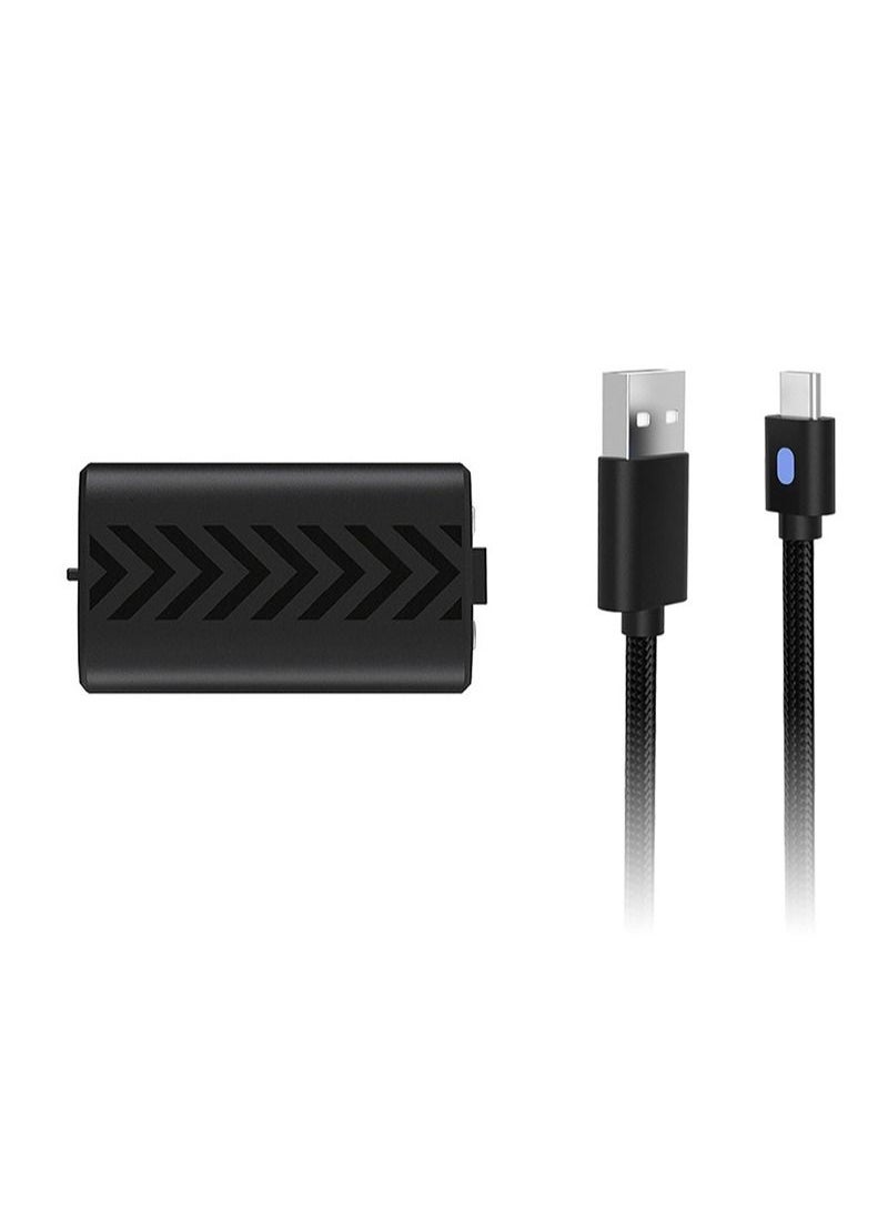 باقة بطارية وحدة التحكم اللاسلكية إكس بوكس ون/X، 1200 مللي أمبير مع كابل شحن LED مؤشر USB نوع-C - Image 4