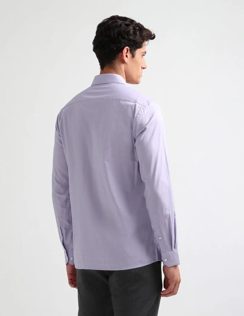 Arrow Lavender Manhattan Slim Fit Shirt for Men | Best Price UAE