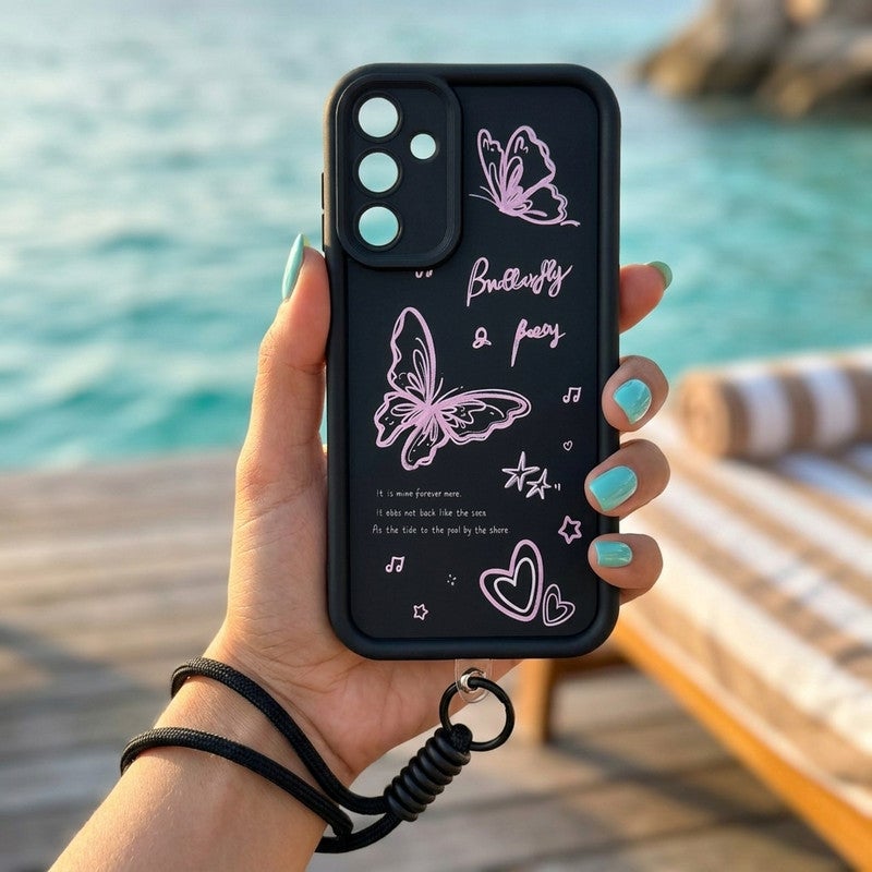 Stylish back cover with an elegant chain, compatible with the phone Samsung A15 - Image 4