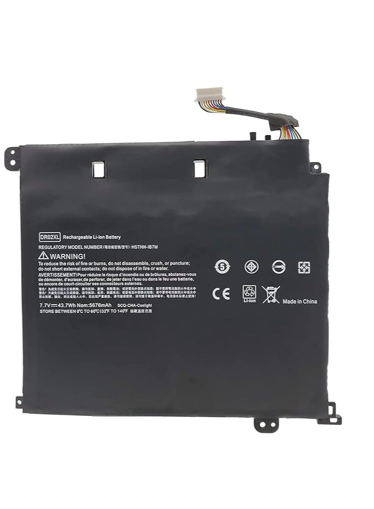 Terabyte DR02XL Laptop Battery for HP Chormebook 11 G5 X9U05UT HSTNN-IB7M 859357-855 859027-421 (7.7V 43.7Wh 5676mAh) - Image 1