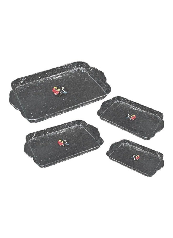 Generic - Transparent plastic trays set of 4 pieces - Image 1