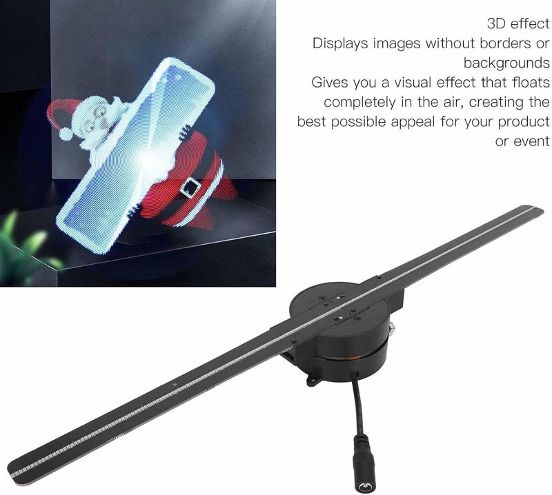 DAUZ 3D Hologram Fan, 224 LED Beads Customized Video Image Editing Support WiFi APP Hologram Projector Fan for Store (UK Plug), x35qo70m2s-12 - Image 5