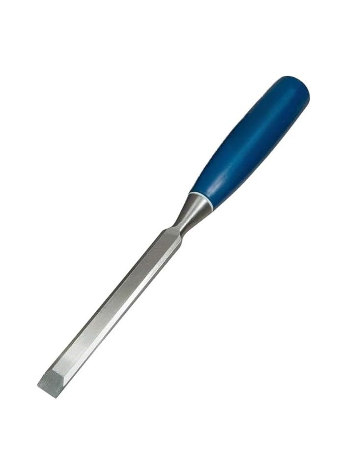 PROMASS Wood Chisel, Bevel Edge Blue Handle, Hand-Forged Razor-Sharp Blade, Impact-Resistant Handle, Made in England, Sizes 6mm-32mm, Professional & DIY Woodworking Tool (6mm, 1, Piece)  - Image 1