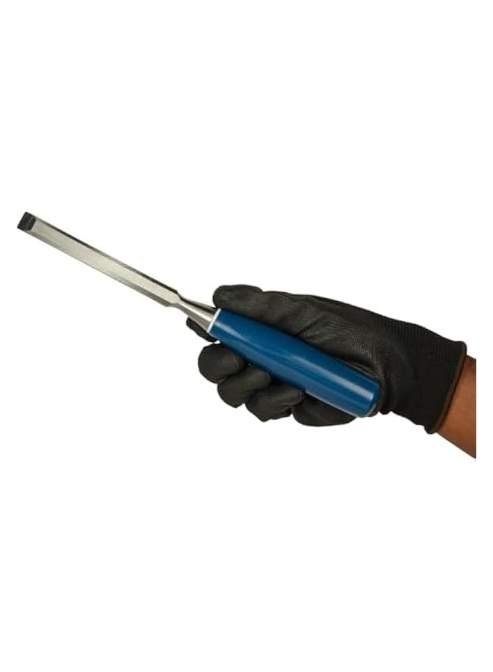 PROMASS Wood Chisel, Bevel Edge Blue Handle, Hand-Forged Razor-Sharp Blade, Impact-Resistant Handle, Made in England, Sizes 6mm-32mm, Professional & DIY Woodworking Tool (6mm, 1, Piece)  - Image 5