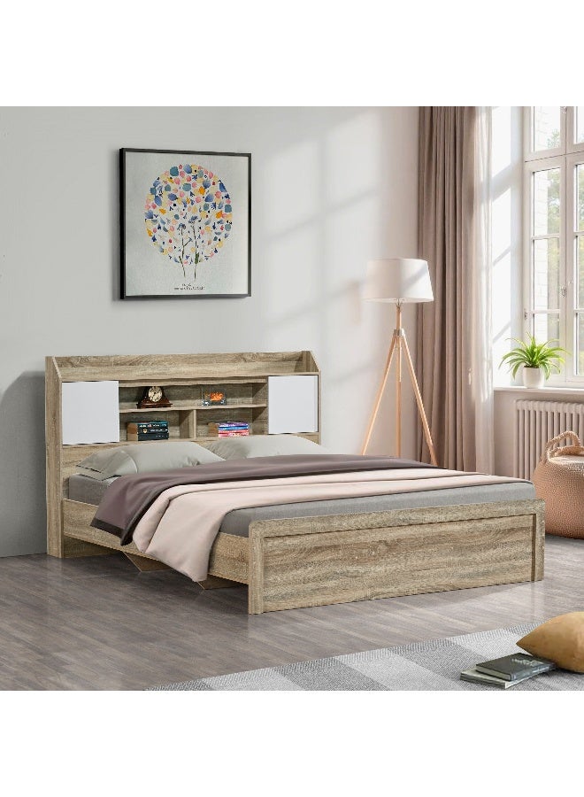 Home Box Kulltorp Nexa Queen Bed with Storage for Adults - Image 1