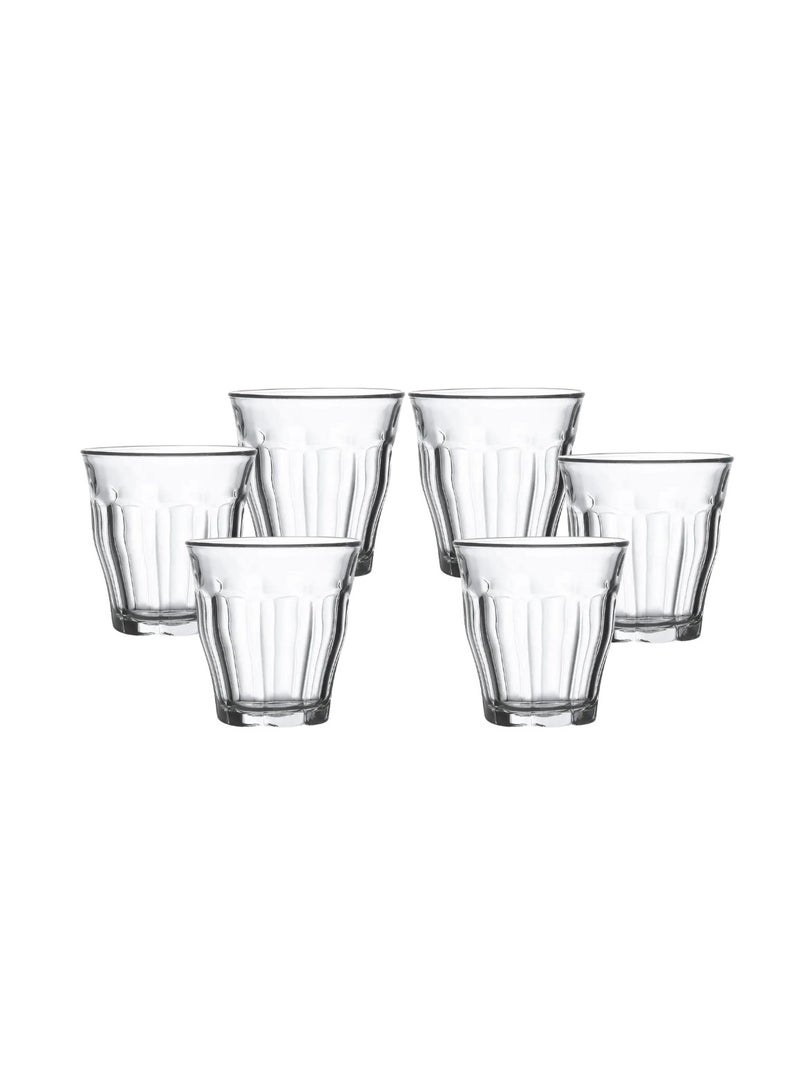 Liying Piccolo Coffee Cups Set of 6 Clear Glass Cups 90ml for Coffee/Milk Insulated Shot Glasses Regular Espresso Accessories for CoffeeShop, Home, Kitchen and bar  - Image 1