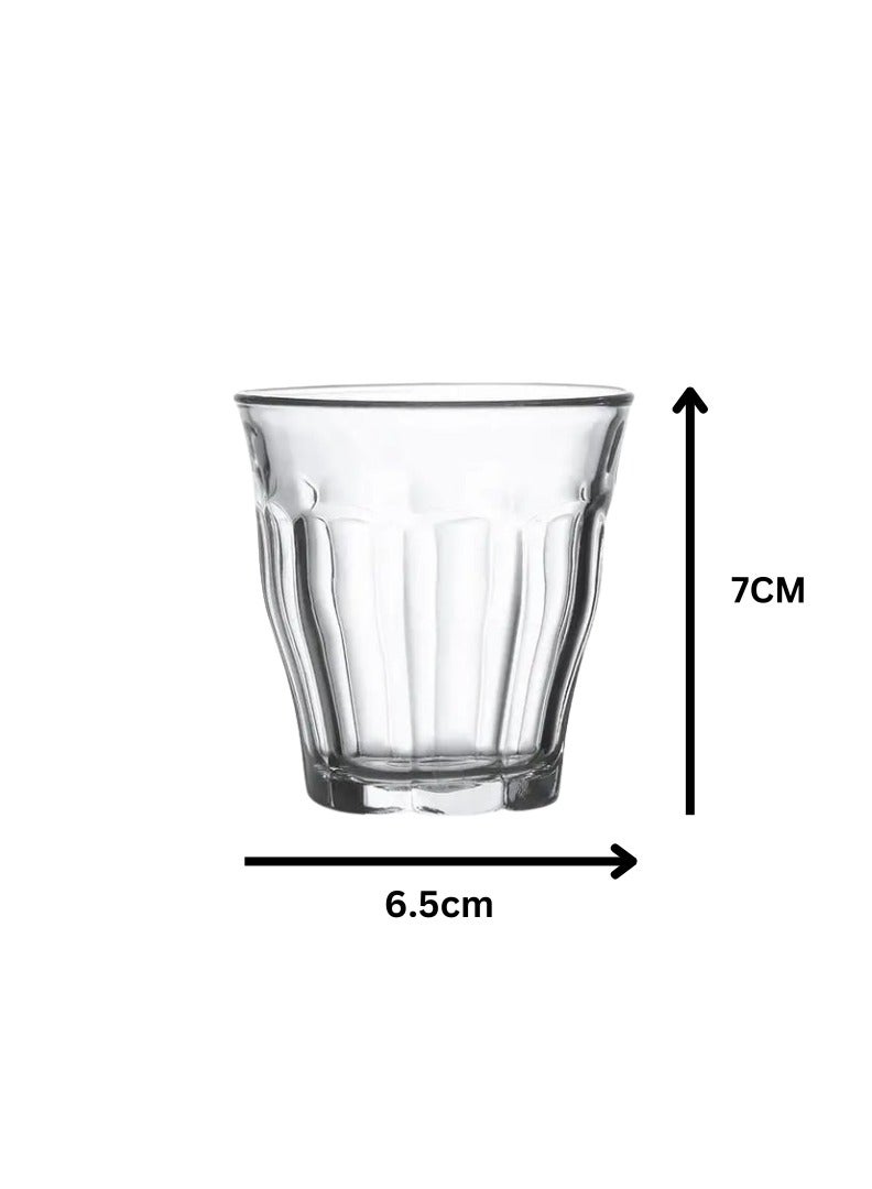 Liying Piccolo Coffee Cups Set of 6 Clear Glass Cups 90ml for Coffee/Milk Insulated Shot Glasses Regular Espresso Accessories for CoffeeShop, Home, Kitchen and bar  - Image 2