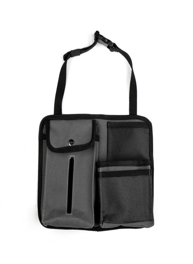 ARMORO Universal Car Seat Organizer with 4 Compartments & Tissue Holder | Backseat Storage Organizer for Car | Multi-Pocket Auto Organizer for Essentials, Travel & Daily Use (Grey) - Image 1