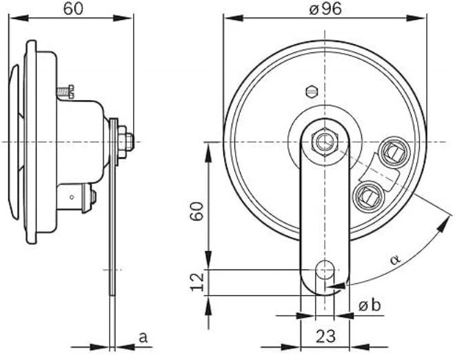 Bosch 0986320111 FC4 Low-Tone Disc Horn - Single Indoor outdoor use - Image 5