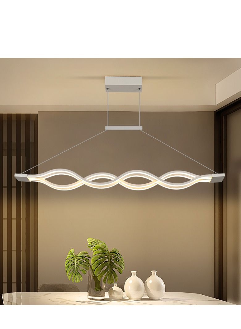 Haikomin LED Pendant Light Dimmable Modern Chandelier Lamp with Remote Creative Hanging Pendant Lighting Light Fixture for Kitchen Island Dining Room Bedroom38W - Image 3