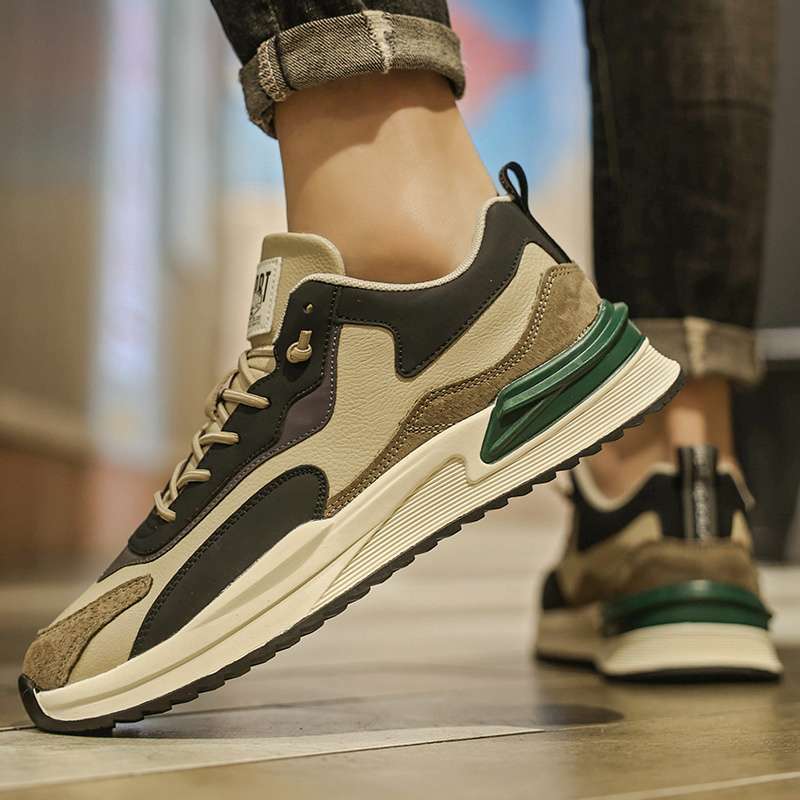 أحذية فورست غامب للرجال 2025 جديدة صيفية قابلة للتنفس أحذية كاجوال تناسب جميع الأوقات أحذية تورري للرجال عصرية ريترو لزيادة الطول أحذية رياضية عصرية Q-q68 زرقاء - Image 3