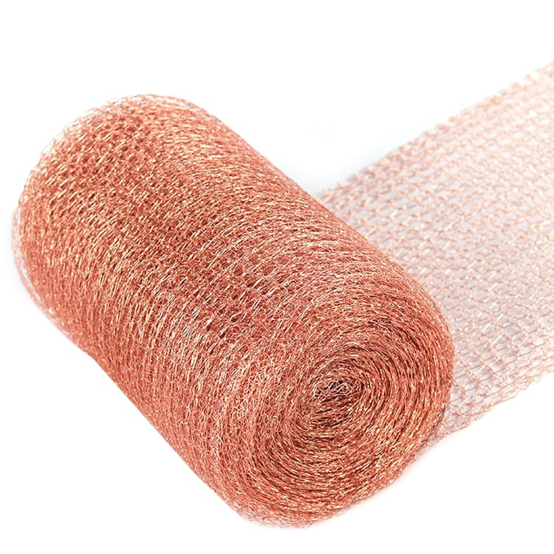 Copper Mesh Roll 12.7cm x 10m Rodent Control Barrier for Sealing Gaps in House and Garden - Image 2