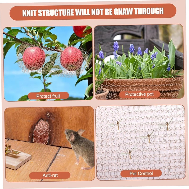 Copper Mesh Roll 12.7cm x 10m Rodent Control Barrier for Sealing Gaps in House and Garden - Image 3