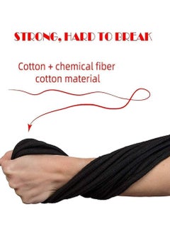 Bukela 2 Roll 10M Soft Cotton Rope, Natural Durable Long Cotton Rope for Crafts Wall Hangings Plant Hangers Knotting (Black)  - Image 4