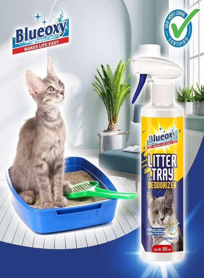 BLUEOXY Orange Cat Litter Tray Cleaner And Deodorizer |Ecology Formulation |Little Tay Cleaner |Odour Remover |Deodorizer |Rtu |Cat Pan Cleaner |Spray 500 Ml |Qty 1 - Image 4