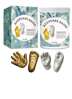 Baby Keepsake Hand Casting Kit, Kids Keepsake Sculptures, Infant Hand Foot Molding, Plaster Hand Moldings Casting Kit for First Birthday Newborn Gifts Kids