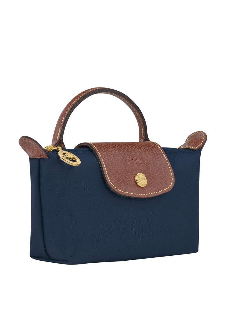 Women's Mini Makeup Bag, Handbag, Shoulder Bag Navy Classic  - Image 1