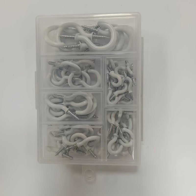 Black 5/8 Inch Cup Hooks 12 Pack for Jewelry Keys Wall Hanging - Image 5