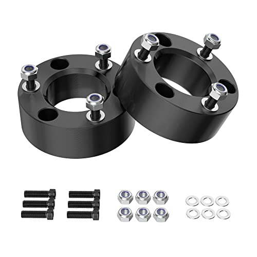 Richeer 3 inch Leveling Lift Kit Compatible with 2004-2026 F150, Leveling Lift Kit Fit for 2004-2026 F150 2WD 4WD, 2003-2018 Expedition Forged Front Strut Spacers Raise the Front of your F150 by 3" - Image 1