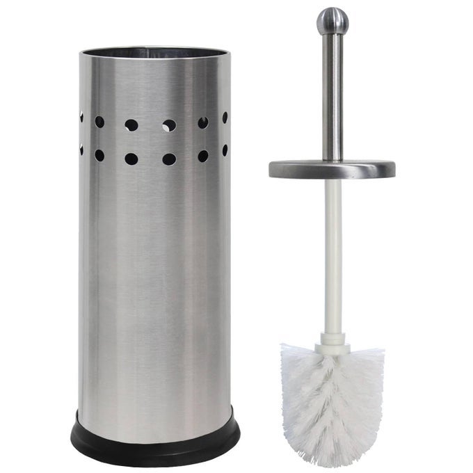 TOILET BRUSH AND HOLDER||CLEANING BRUSH HOLDER||TOILET BRUSH WITH HOLDER||TOILET BOWL CLEANER BRUSH AND HOLDER||RUST RESISTANT STAINLESS STEEL||BATHROOM BOWL SCRUBBER WITH HOLDER(PACK OF 1).