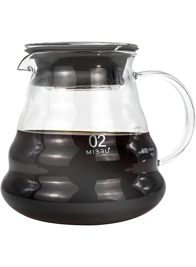 Hario Coffee Server V60 Clear Heat Resistant Glass Range Coffee Server Pour Over Coffee Tea Server Hand Drip Coffee Jug Kettle Coffee Maker Teapot 600ml - Image 2