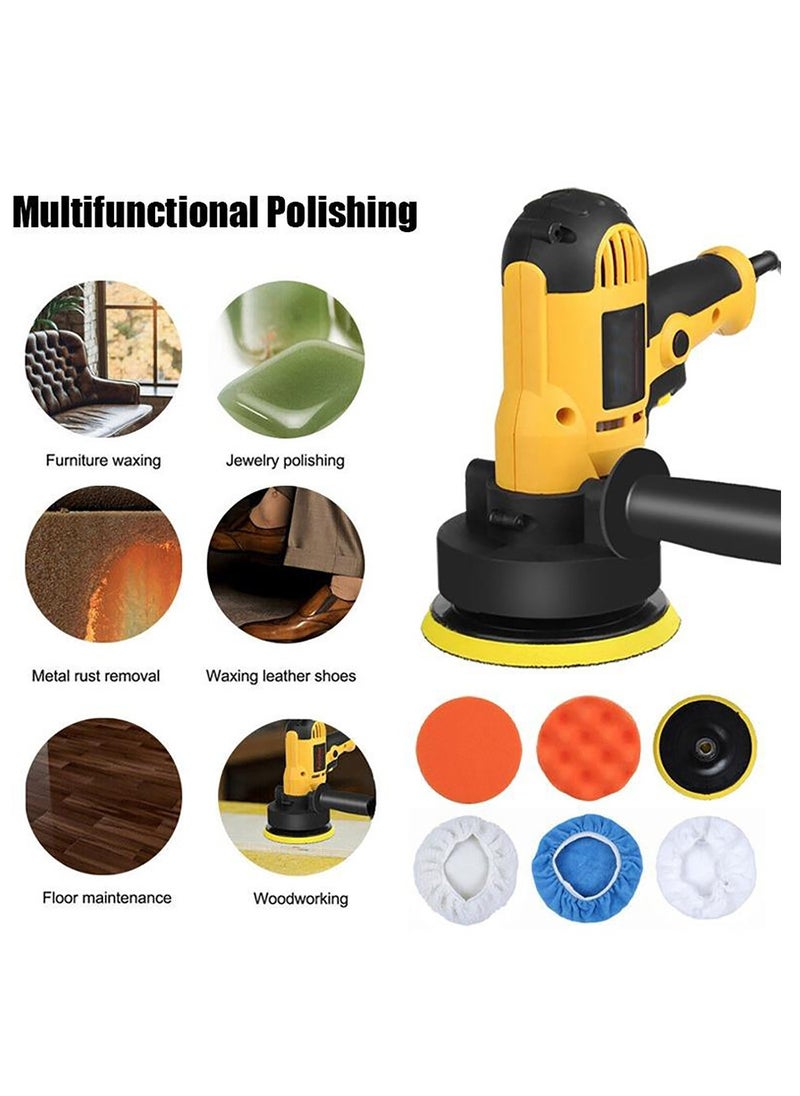 Generic - Car Waxing And Polishing Machine Detachable Handle Home DIY Waxing Polishing Sponge Pads Kit for Car Floor Furniture Polishing Sanding - Image 1