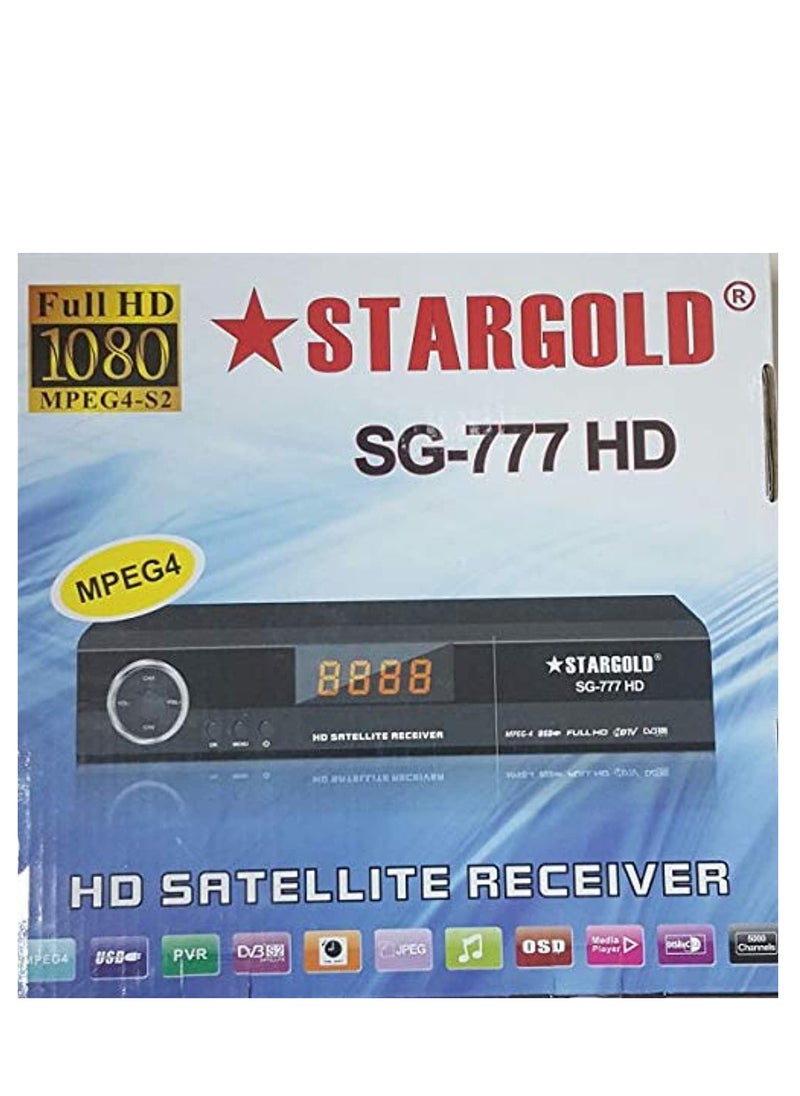 ستارجولد - ريسيفر ستار جولد SG-777 HD PRO مزود بتقنية Full HD 1080p وUSB وPVR وDVB-S2 وMPEG4 - Image 1
