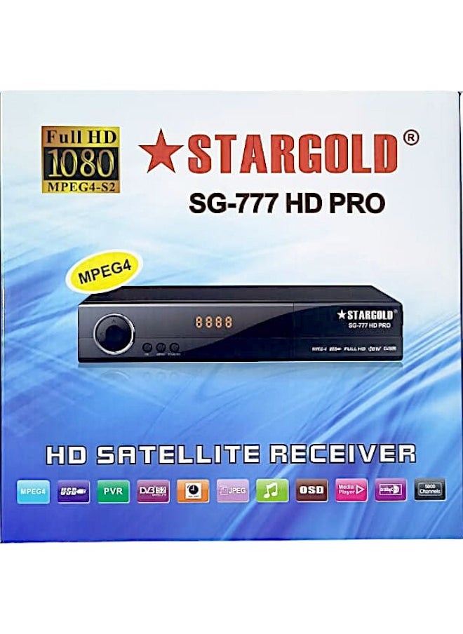 ستارجولد - ريسيفر ستار جولد SG-777 HD PRO مزود بتقنية Full HD 1080p وUSB وPVR وDVB-S2 وMPEG4 - Image 1