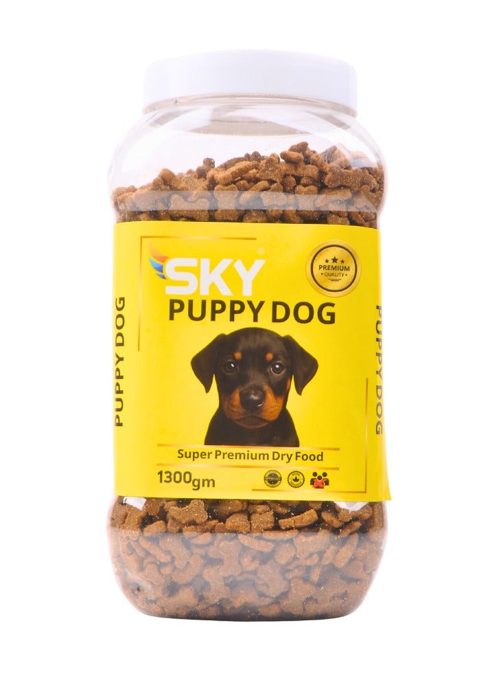 سكاي للجراوي 1.3 كجم - تركيبة نمو سوبر بريميوم، حبيبات دراي بالبروتين العالي (28%) لدعم العظام والمناعة، لجميع سلالات الجراوي