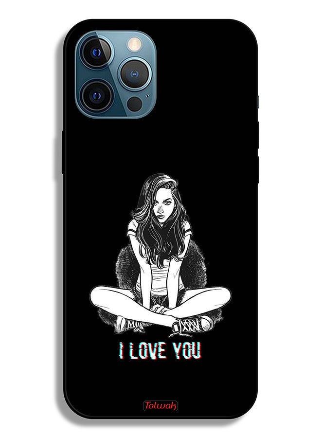 Tolwak Apple iPhone 12 Pro Max Protective Case I Love You Art - Image 2