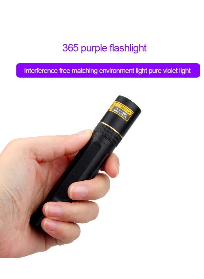 Excefore - UV Torch, UV 365nm Blacklight Flashlightm, Black Lights for Pet Urine Detector Resin Curing (UV flashlight + charger + 18650 battery) - Image 1