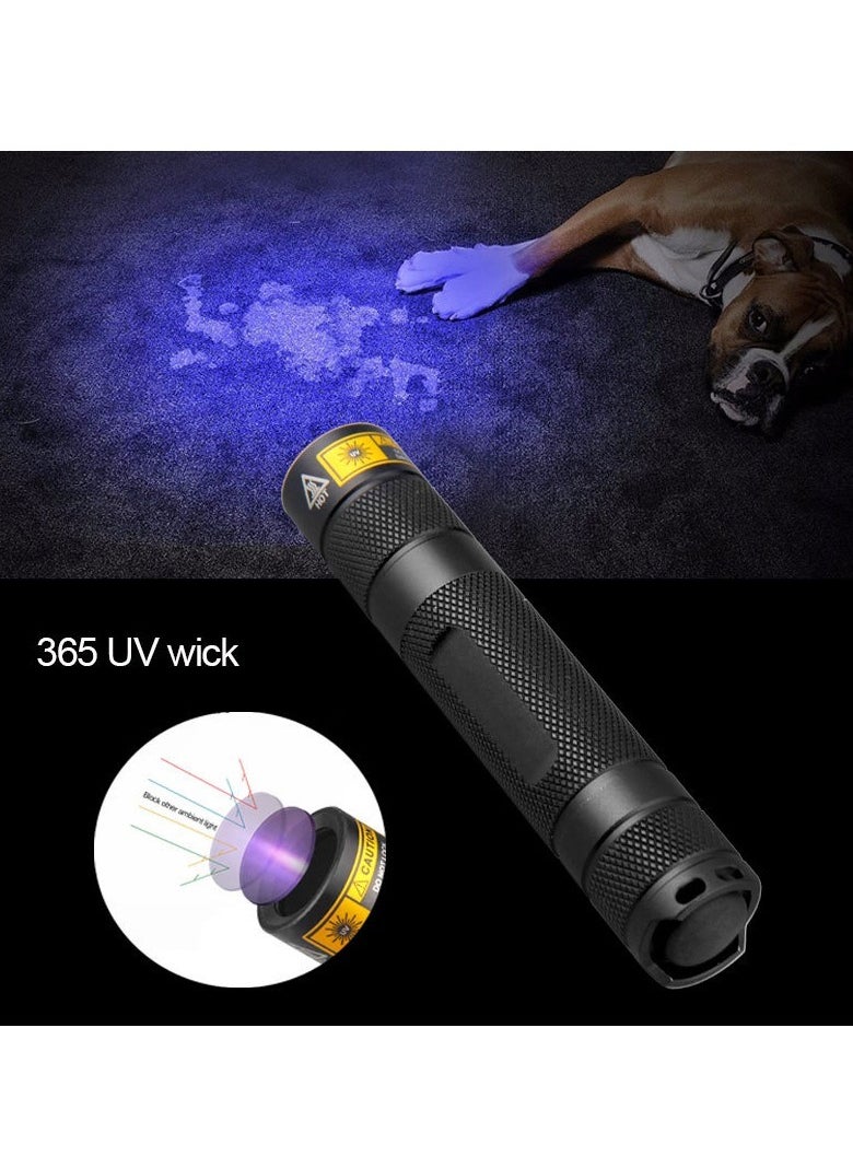 Excefore - UV Torch, UV 365nm Blacklight Flashlightm, Black Lights for Pet Urine Detector Resin Curing (UV flashlight + charger + 18650 battery) - Image 1