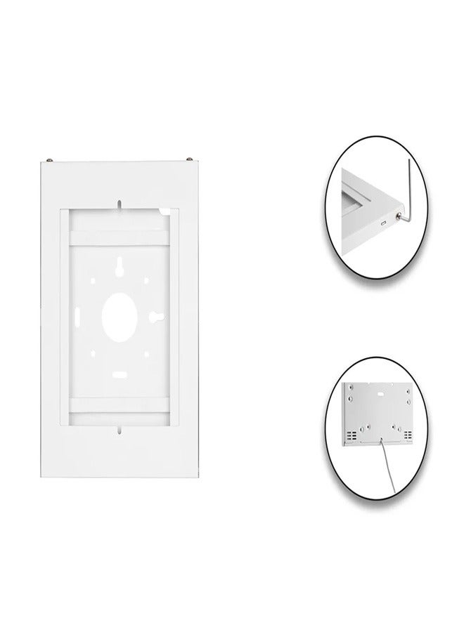 Skill Tech SH 3201B Anti-Theft Tablet Wall Mount Enclosure for 9.7"/10.2" iPad, 10.5" iPad Air/iPad Pro, VESA 75x75, 1kg Load Capacity – Black - Image 3