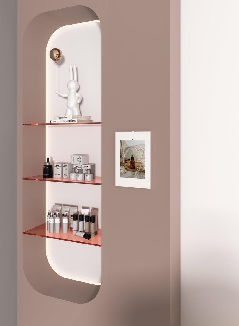 Skill Tech SH 3201B Anti-Theft Tablet Wall Mount Enclosure for 9.7"/10.2" iPad, 10.5" iPad Air/iPad Pro, VESA 75x75, 1kg Load Capacity – Black - Image 2