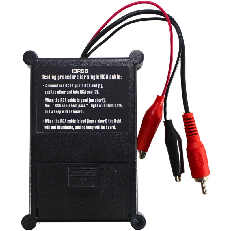 Install Bay جهاز اختبار كابل RCA AIO 9V من إنستال باي مع مولد نغمة للتحقق من قطبية السماعات / IBR68 - Image 4