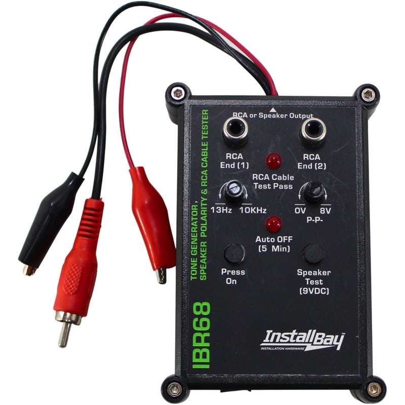 Install Bay جهاز اختبار كابل RCA AIO 9V من إنستال باي مع مولد نغمة للتحقق من قطبية السماعات / IBR68 - Image 3